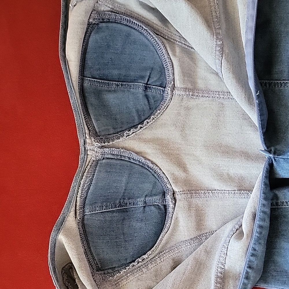 Blashe Short Sleeve Denim  fitted top size L - Picture 14 of 16